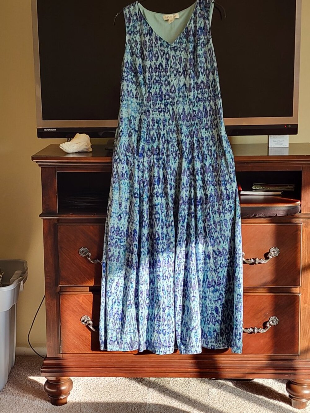 Coldwater Creek Laurel Canyon Burnout Dress Size M